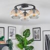 Ripoll lampa sufitowa, kula świetlna bursztynowy, przezroczysty, 3-punktowe