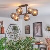 Ripoll Lampa sufitowa, Kula świetlna Przydymiony, 6-punktowe