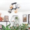 Ripoll lampa sufitowa, kula świetlna bursztynowy, przezroczysty, przydymiony, 6-punktowe