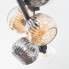 Ripoll lampa sufitowa, kula świetlna bursztynowy, przezroczysty, przydymiony, 6-punktowe