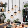 Gastor Lampa wisząca, Kula świetlna, Lampa wisząca Czarny, 6-punktowe