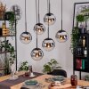 Gastor Lampa wisząca, Kula świetlna, Lampa wisząca Czarny, 6-punktowe