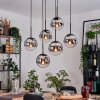Gastor Lampa wisząca, Kula świetlna, Lampa wisząca Czarny, 6-punktowe