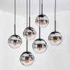 Gastor Lampa wisząca, Kula świetlna, Lampa wisząca Czarny, 6-punktowe