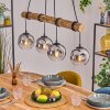 Ripoll lampa wisząca, kula świetlna, lampa wisząca kolory naturalne, czarny, 4-punktowe