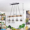 Ripoll lampa wisząca, kula świetlna, lampa wisząca kolory naturalne, czarny, 4-punktowe