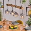 Ripoll lampa wisząca, kula świetlna, lampa wisząca kolory naturalne, czarny, 4-punktowe