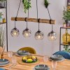 Ripoll lampa wisząca, kula świetlna, lampa wisząca kolory naturalne, czarny, 4-punktowe