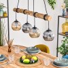 Ripoll Lampa wisząca, Kula świetlna, Lampa wisząca Ecru, Czarny, 4-punktowe