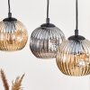 Ripoll lampa wisząca, kula świetlna, lampa wisząca kolory naturalne, czarny, 4-punktowe