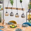 Ripoll lampa wisząca, kula świetlna, lampa wisząca kolory naturalne, czarny, 4-punktowe
