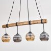 Ripoll lampa wisząca, kula świetlna, lampa wisząca kolory naturalne, czarny, 4-punktowe