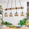 Ripoll Lampa wisząca, Kula świetlna, Lampa wisząca Ecru, Czarny, 4-punktowe
