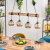 Ripoll Lampa wisząca, Kula świetlna, Lampa wisząca Ecru, Czarny, 4-punktowe