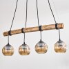 Ripoll Lampa wisząca, Kula świetlna, Lampa wisząca Ecru, Czarny, 4-punktowe