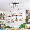 Ripoll lampa wisząca, kula świetlna, lampa wisząca kolory naturalne, czarny, 4-punktowe
