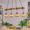 Ripoll lampa wisząca, kula świetlna, lampa wisząca kolory naturalne, czarny, 4-punktowe