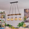 Ripoll lampa wisząca, kula świetlna, lampa wisząca kolory naturalne, czarny, 4-punktowe
