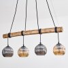 Ripoll lampa wisząca, kula świetlna, lampa wisząca kolory naturalne, czarny, 4-punktowe