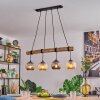 Ripoll lampa wisząca, kula świetlna, lampa wisząca kolory naturalne, czarny, 4-punktowe