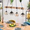 Koyoto Lampa wisząca, Kula świetlna, Lampa wisząca Ecru, Czarny, 4-punktowe
