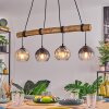 Koyoto Lampa wisząca, Kula świetlna, Lampa wisząca Ecru, Czarny, 4-punktowe