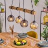 Koyoto lampa wisząca, kula świetlna, lampa wisząca kolory naturalne, czarny, 4-punktowe
