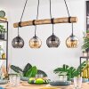 Koyoto lampa wisząca, kula świetlna, lampa wisząca kolory naturalne, czarny, 4-punktowe