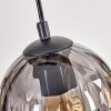 Koyoto lampa wisząca, kula świetlna, lampa wisząca kolory naturalne, czarny, 4-punktowe