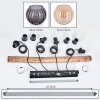 Koyoto lampa wisząca, kula świetlna, lampa wisząca kolory naturalne, czarny, 4-punktowe