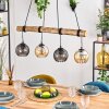 Koyoto lampa wisząca, kula świetlna, lampa wisząca kolory naturalne, czarny, 4-punktowe