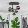 Ripoll Lampa sufitowa, Kula świetlna Niebeieski, Chrom, Złoty, Zielony, W kolorze miedzi, Przydymiony, 5-punktowe