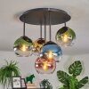 Koyoto Lampa sufitowa, Kula świetlna Niebeieski, Złoty, Zielony, Przezroczysty, W kolorze miedzi, 5-punktowe