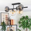 Gastor lampa sufitowa, kula świetlna bursztynowy, przezroczysty, przydymiony, 5-punktowe