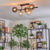 Gastor lampa sufitowa, kula świetlna bursztynowy, przezroczysty, przydymiony, 5-punktowe