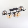 Gastor lampa sufitowa, kula świetlna bursztynowy, przezroczysty, przydymiony, 5-punktowe