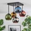 Koyoto lampa sufitowa, kula świetlna 37 cm niebeieski, chrom, złoty, zielony, miedziany, przydymiony, 5-punktowe