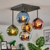 Koyoto lampa sufitowa, kula świetlna 37 cm niebeieski, chrom, złoty, zielony, miedziany, przydymiony, 5-punktowe