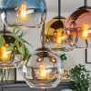 Koyoto lampa sufitowa, kula świetlna 37 cm niebeieski, złoty, zielony, przezroczysty, miedziany, przydymiony, 5-punktowe