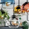 Koyoto lampa sufitowa, kula świetlna 37 cm niebeieski, złoty, zielony, przezroczysty, miedziany, przydymiony, 5-punktowe