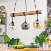 Ripoll Lampa wisząca, Kula świetlna, Lampa wisząca Ecru, Czarny, 3-punktowe