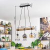 Ripoll Lampa wisząca, Kula świetlna, Lampa wisząca Ecru, Czarny, 3-punktowe