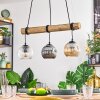 Ripoll Lampa wisząca, Kula świetlna, Lampa wisząca Ecru, Czarny, 3-punktowe