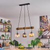 Ripoll Lampa wisząca, Kula świetlna, Lampa wisząca Ecru, Czarny, 3-punktowe