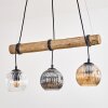 Ripoll lampa wisząca, kula świetlna, lampa wisząca kolory naturalne, czarny, 3-punktowe