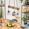 Ripoll lampa wisząca, kula świetlna, lampa wisząca kolory naturalne, czarny, 3-punktowe