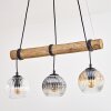Ripoll Lampa wisząca, Kula świetlna, Lampa wisząca Ecru, Czarny, 3-punktowe