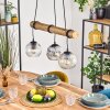 Ripoll Lampa wisząca, Kula świetlna, Lampa wisząca Ecru, Czarny, 3-punktowe