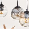 Ripoll lampa wisząca, kula świetlna, lampa wisząca kolory naturalne, czarny, 3-punktowe