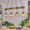 Ripoll Lampa wisząca, Kula świetlna, Lampa wisząca Ecru, Czarny, 4-punktowe
